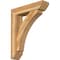Ekena Millwork Thorton Slat Rough Sawn Bracket w/ Offset Brace, Western Red Cedar, 8"W x 34"D x 42"H BKT0806X34X42THR06RWR - alternate 1